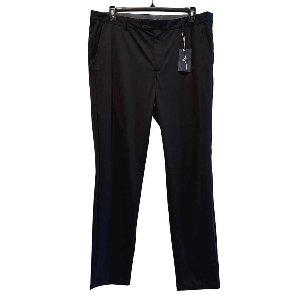 Boston Scott Golf Men's Golf Tech‎ Pants Black Casual Golf Size 40/33